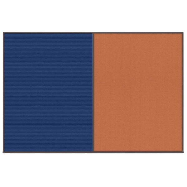 Enclosed Corkboard, 1 Door, 72"x48", 4" Fra